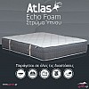 Στρώμα ύπνου Atlas Echo Foam Ημίδιπλο Ορθοπεδικό 110x200x25cm